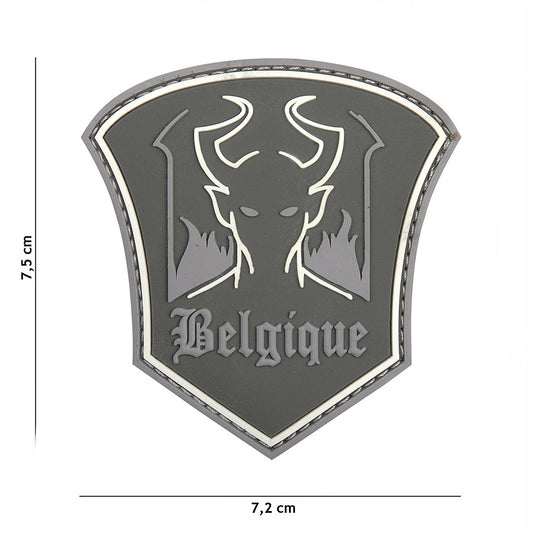 Embleem PVC Belgische Duivel Gri Tactical - Identitate Tactică Rapidă