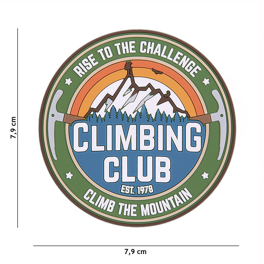 Embleem PVC Climbing Club #23008 - Moral Boost pentru Aventură