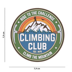Embleem PVC Climbing Club #23008 - Moral Boost pentru Aventură