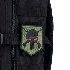 Embleem PVC Commando Punisher Verde - Afirmă-ți Identitatea Tactică