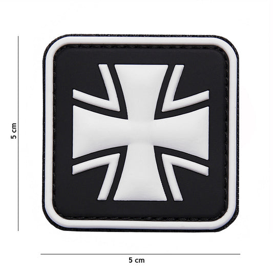 Embleem PVC Duits Kruis #8075 Negru - Afirmă-ți Forța și Tradiția