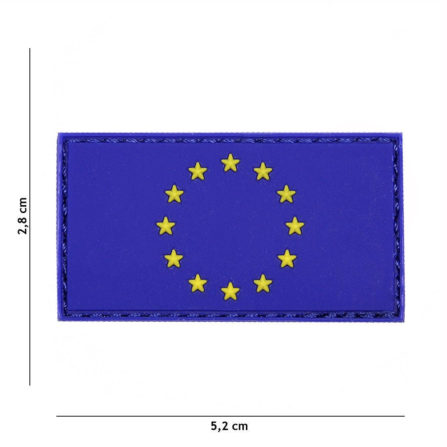 Embleem PVC EU 3D Albastru - Afirmă-ți Identitatea Tactică
