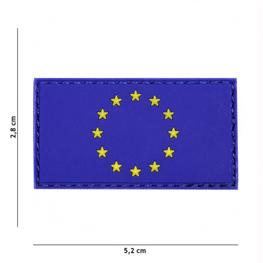 Embleem PVC EU 3D Albastru - Afirmă-ți Identitatea Tactică