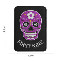 Embleem PVC First Nine Dreptunghiular Roz - Afirmă-ți Stilul Tactic