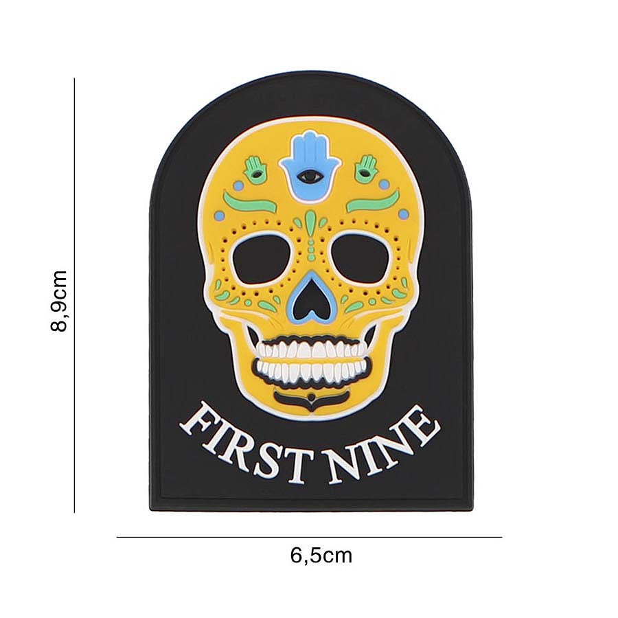 Embleem PVC First nine Galben Tactical - Exprima-ti Identitatea