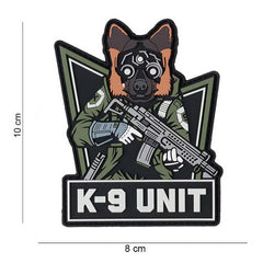 Embleem PVC K-9 Unit 3D Glow - Identificare Tactică Nocturnă
