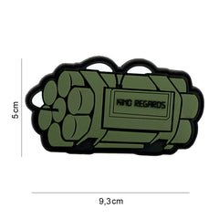 Embleem PVC Kind regards #8133 Verde - Personalizează-ți Echipamentul
