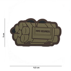Embleem PVC Kind Regards Coyote - Afirmă-ți Atitudinea Tactica