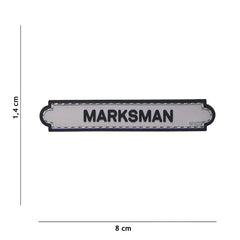 Embleem PVC Marksman tab grijs #17081 - Simbolul Preciziei Absolute