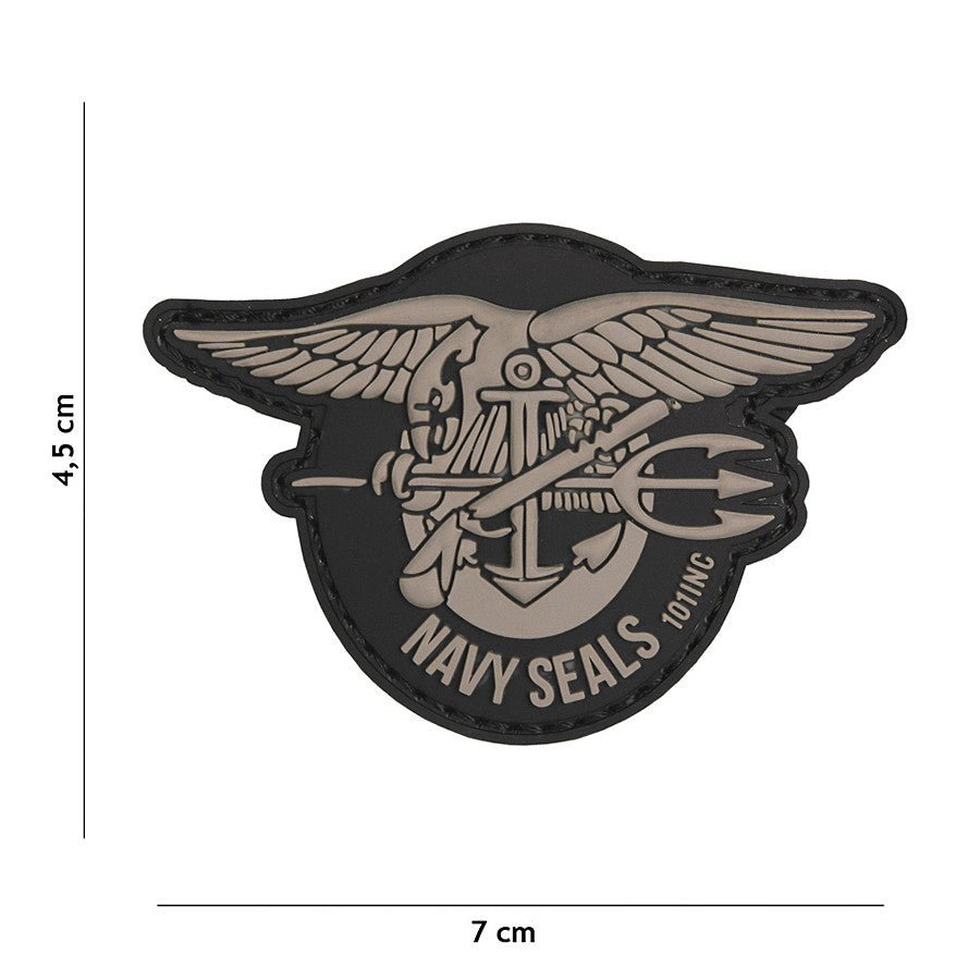 Embleem PVC Navy Seals Grijs - Afirmă-ți Spiritul de Elită