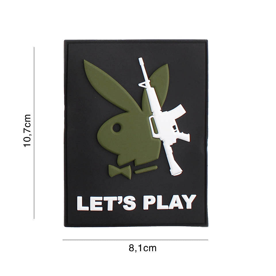 Embleem PVC Playboy gun let's play #5117 - Declarație de Atitudine
