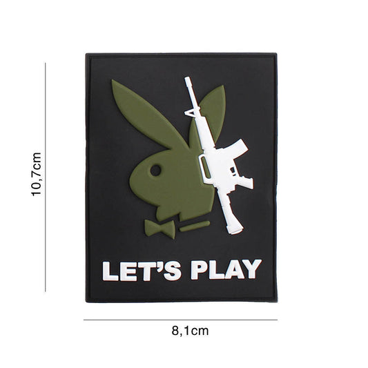 Embleem PVC Playboy gun let's play #5117 - Declarație de Atitudine
