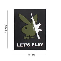 Embleem PVC Playboy gun let's play #5117 - Declarație de Atitudine