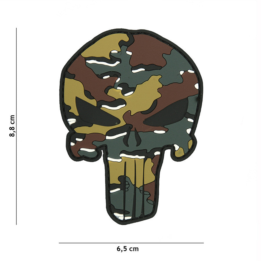 Embleem PVC Punisher Belgisch Camo - Identitate Fără Compromis