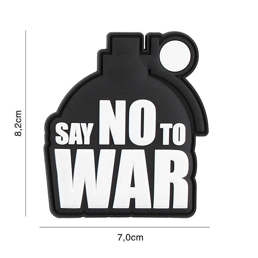 Embleem PVC Say no to War #2120 - Afirmă-ți Punctul de Vedere