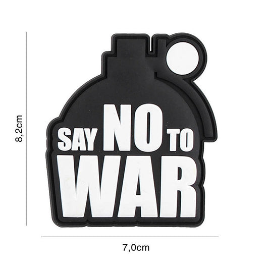Embleem PVC Say no to War #2120 - Afirmă-ți Punctul de Vedere