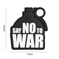 Embleem PVC Say no to War #2120 - Afirmă-ți Punctul de Vedere