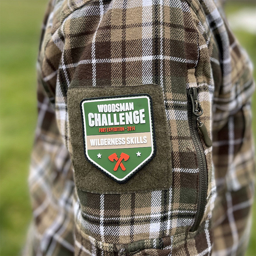 Embleem PVC Woodsman Challenge #23009 - Spirit de Aventură Autentic