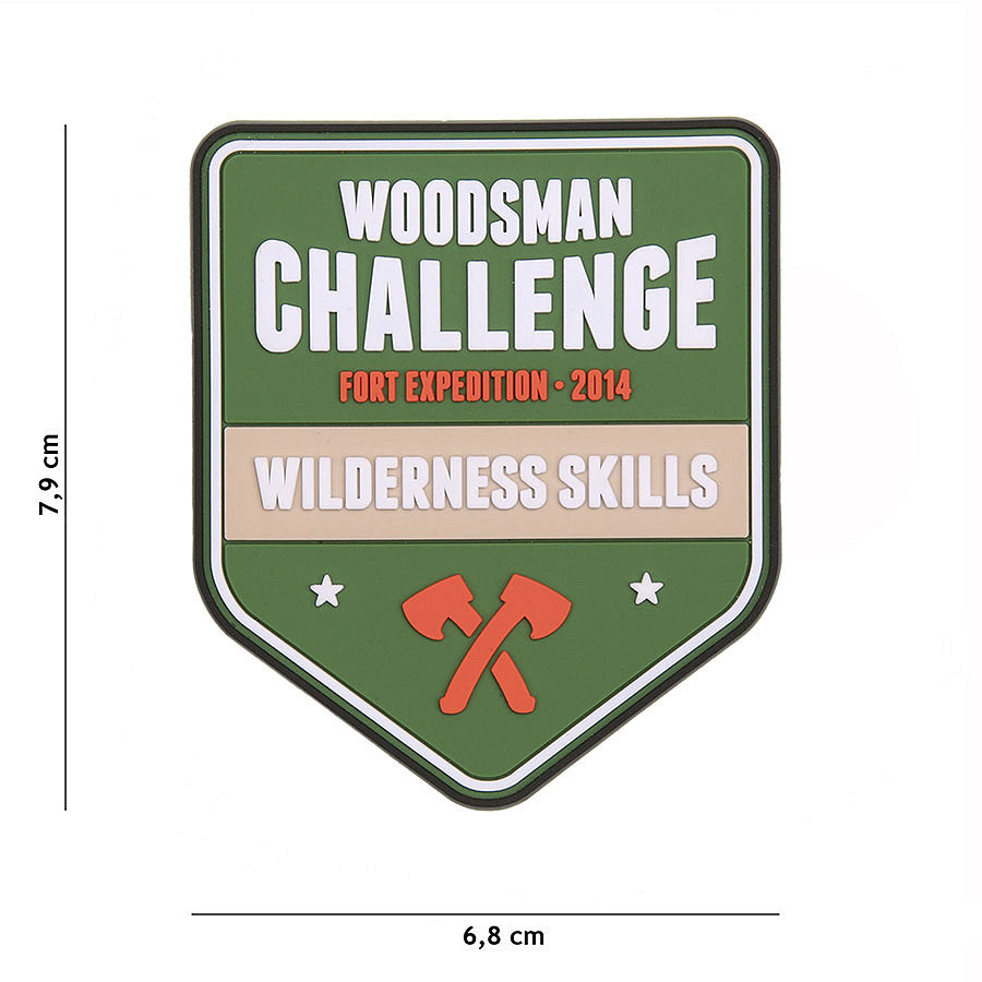 Embleem PVC Woodsman Challenge #23009 - Spirit de Aventură Autentic