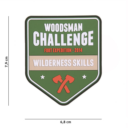 Embleem PVC Woodsman Challenge #23009 - Spirit de Aventură Autentic
