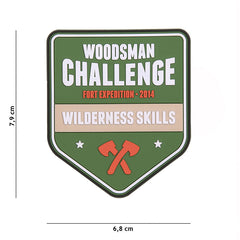 Embleem PVC Woodsman Challenge #23009 - Spirit de Aventură Autentic