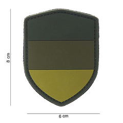 Embleem Scut Germania 3D PVC Verde - Afirmă-ți Identitatea Tactică