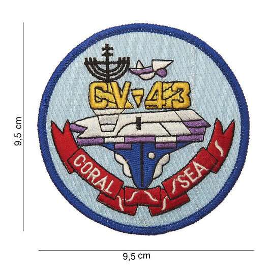 Embleem Stof CV-43 Coral Sea Diversen - Afirmă-ți Identitatea Tactică