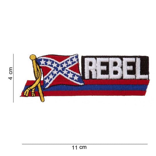 Embleem Stof Rebel Vlag #1042 Diversen - Declară-ți Atitudinea Unică