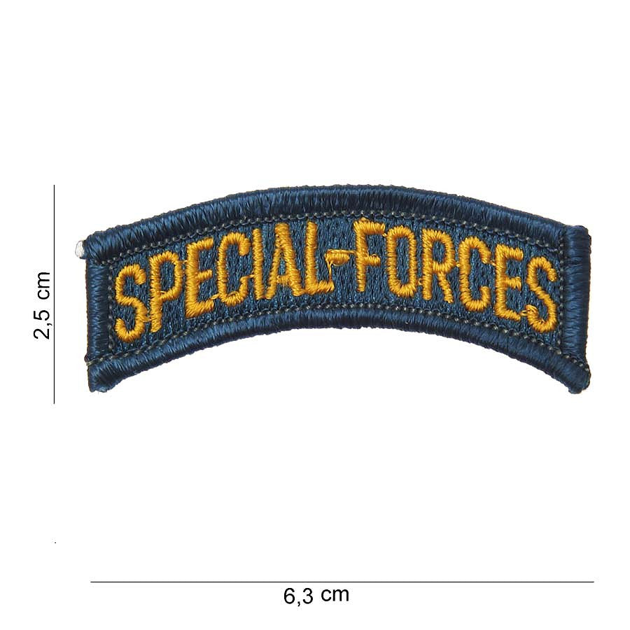 Embleem Stof Special Forces #3031 Albastru/Galben Tactical - Marcaj de Elită