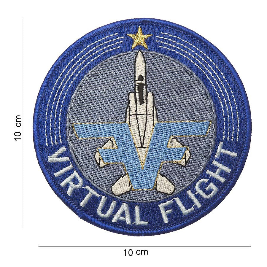 Embleem Stof Virtual Flight #4022 Multicolor - Semnul Tău de Elită