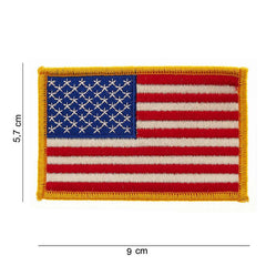 Embleem Stof Vlag USA Gouden Rand Diversen - Semn de Adevărată Loialitate