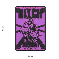 Embleem Tactic 3D PVC Bitch Roze - Declarație Audace de Prezență