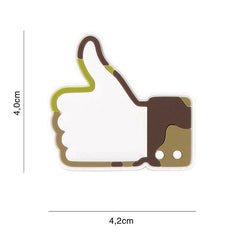Embleem Tactic 3D PVC Like/Don't Like Woodland - Exprimă-ți Atitudinea pe Câmp