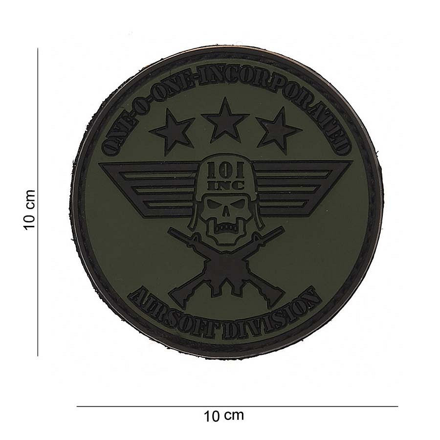Embleem Tactic 3D PVC Rond Verde 101 INC - Identitate Vizuală Impactantă