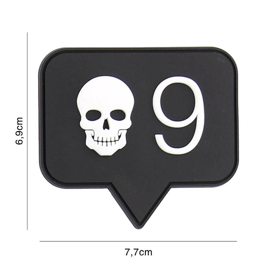 Embleem Tactic 3D PVC Skull 9 - Afirmă-ți Prezența