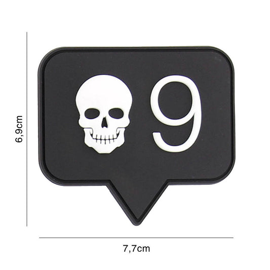 Embleem Tactic 3D PVC Skull 9 - Afirmă-ți Prezența