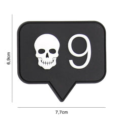 Embleem Tactic 3D PVC Skull 9 - Afirmă-ți Prezența