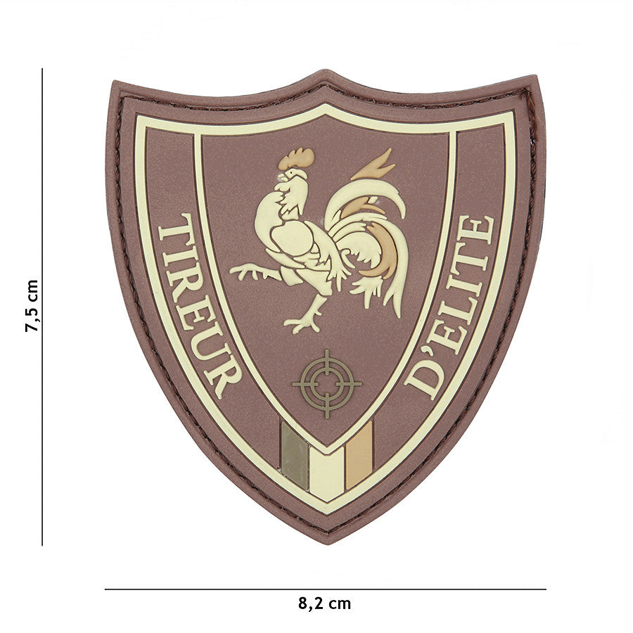 Embleem Tactic 3D PVC Tireur D'elite Maro - Semn de Elitism și Precizie