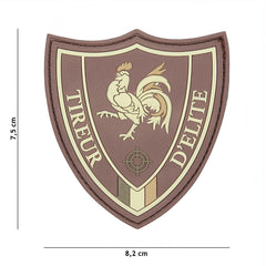 Embleem Tactic 3D PVC Tireur D'elite Maro - Semn de Elitism și Precizie