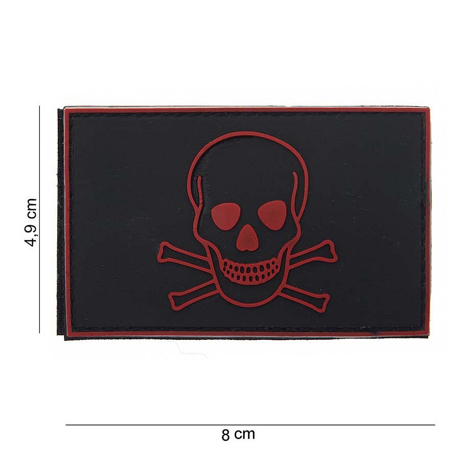 Embleem Tactic PVC Skull and Bones #10073 - Stil Inconfundabil, Rezistență Maximă