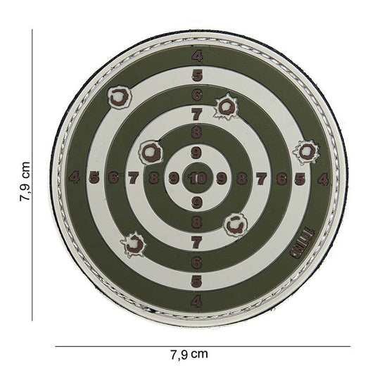 Embleem Target 3D PVC Verde Tactical - Identificare Rapidă & Sigură