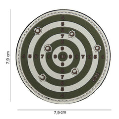 Embleem Target 3D PVC Verde Tactical - Identificare Rapidă & Sigură