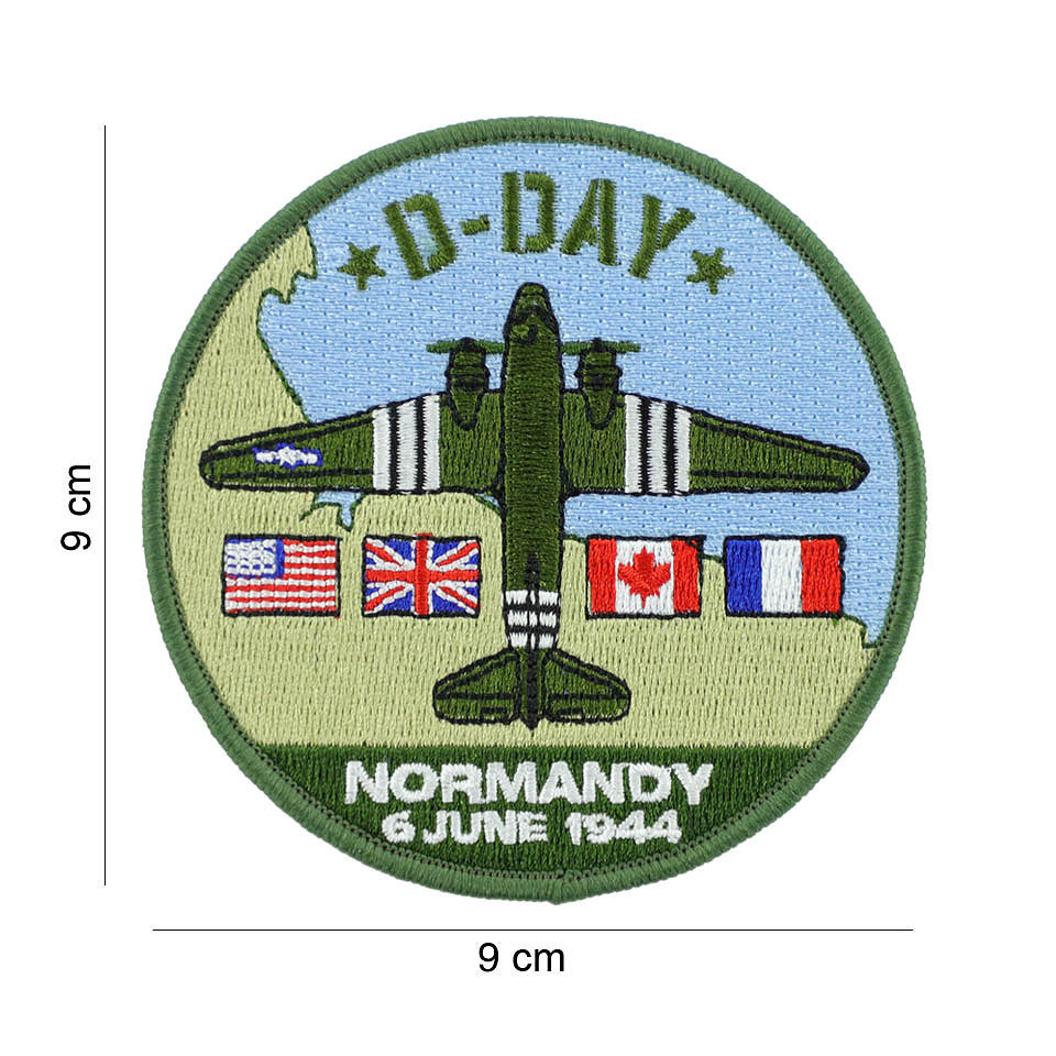 Embleem Textil D-Day C-47 Multicolor - Omagiu Istoric Autentic
