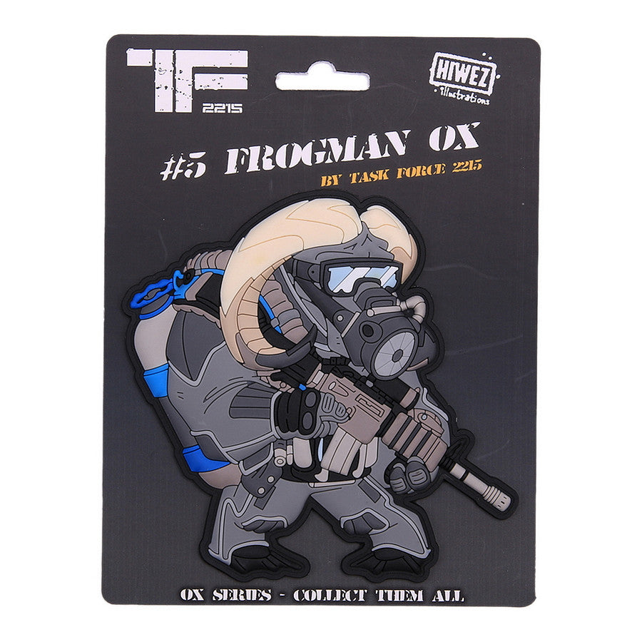 Embleem TF-2215 3D PVC Frogman Ox Nr.5 - Afirmă-ți Identitatea Tactică