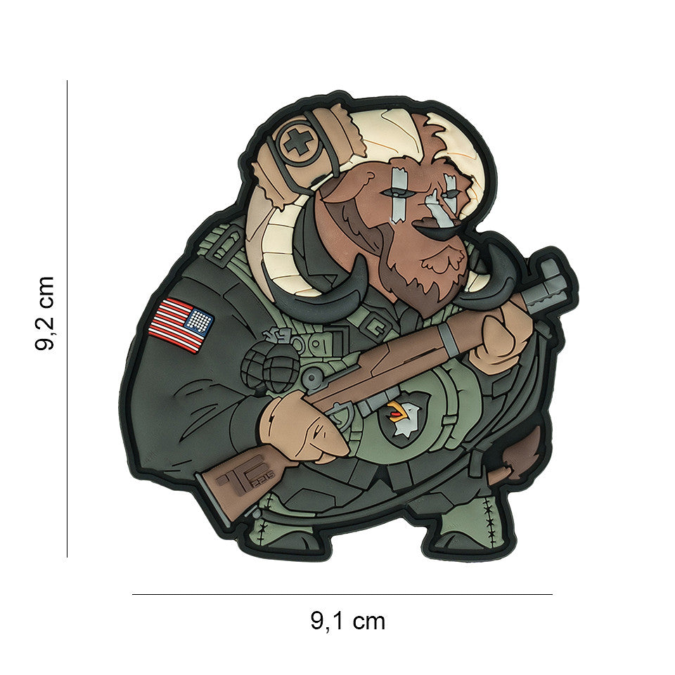 Embleem TF-2215 Airborne Ox Nr. 7 3D PVC - Identitate Tactică De Necontestat