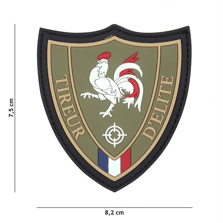 Embleem Tireur D'elite Verde 3D PVC - Simbolul Suprem al Preciziei