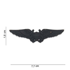 Embleem Wing Black #7015 Negru Tactical - Semn de Autoritate și Respect
