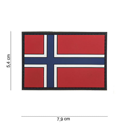 Emblem 3D PVC Norvegia #15051 - Afișează-ți Identitatea Tactică