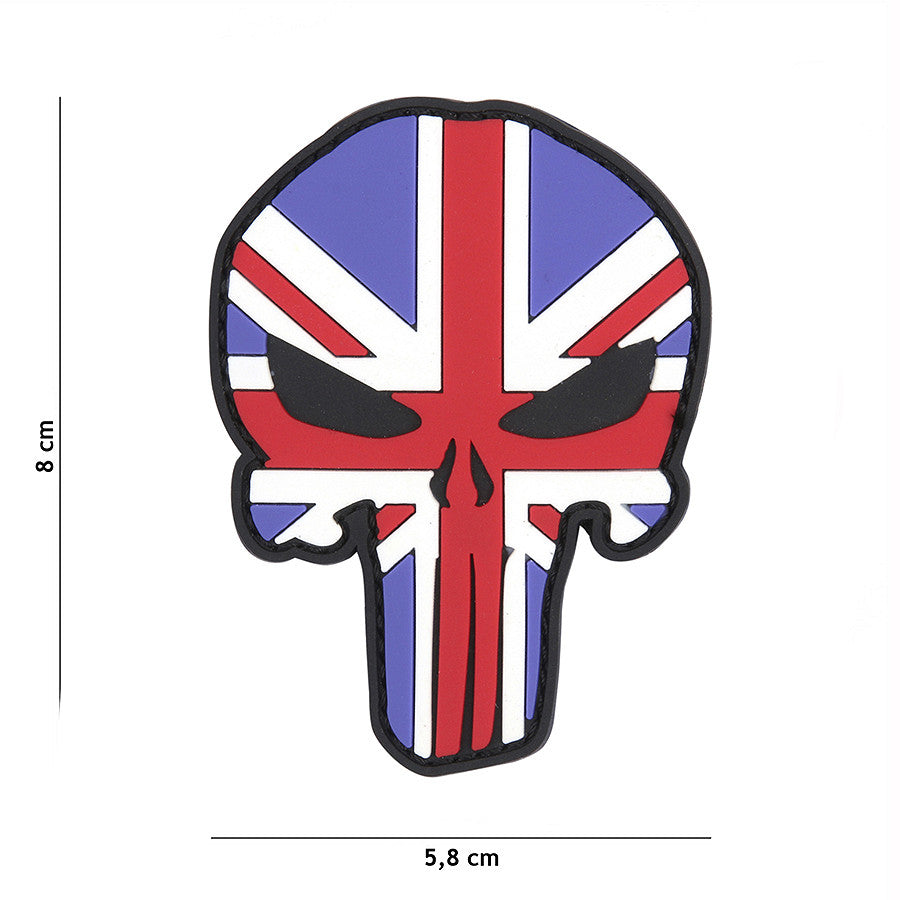 Emblem 3D PVC Punisher UK - Exprimă-ți Forța cu Stil Tactic