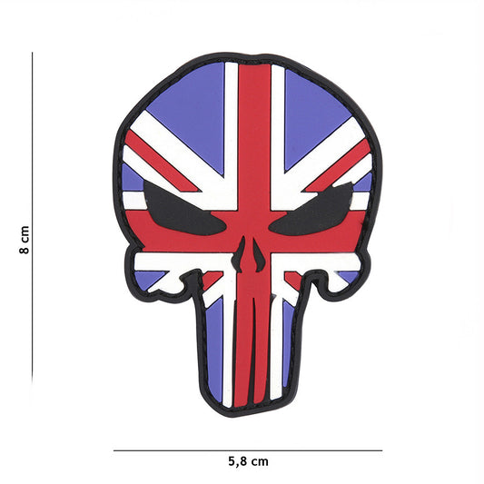 Emblem 3D PVC Punisher UK - Exprimă-ți Forța cu Stil Tactic